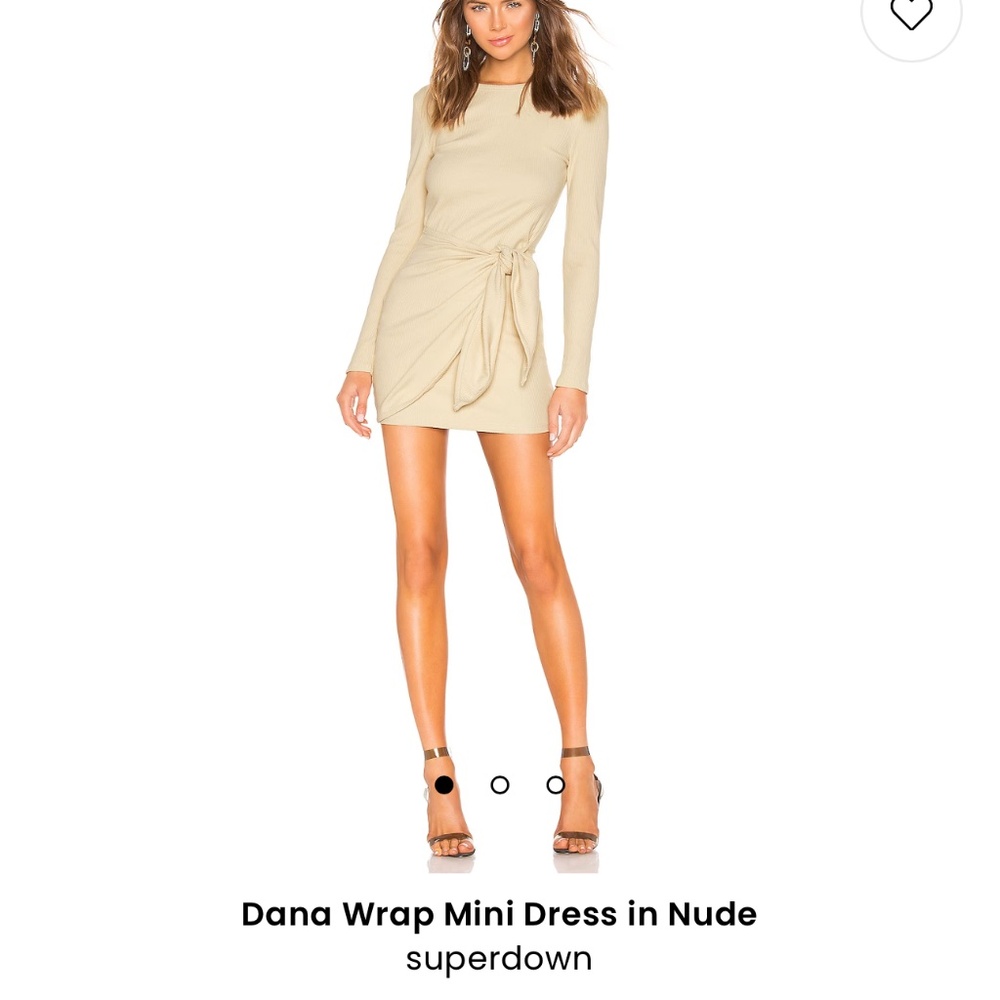 Superdown Dana wrap mini dress